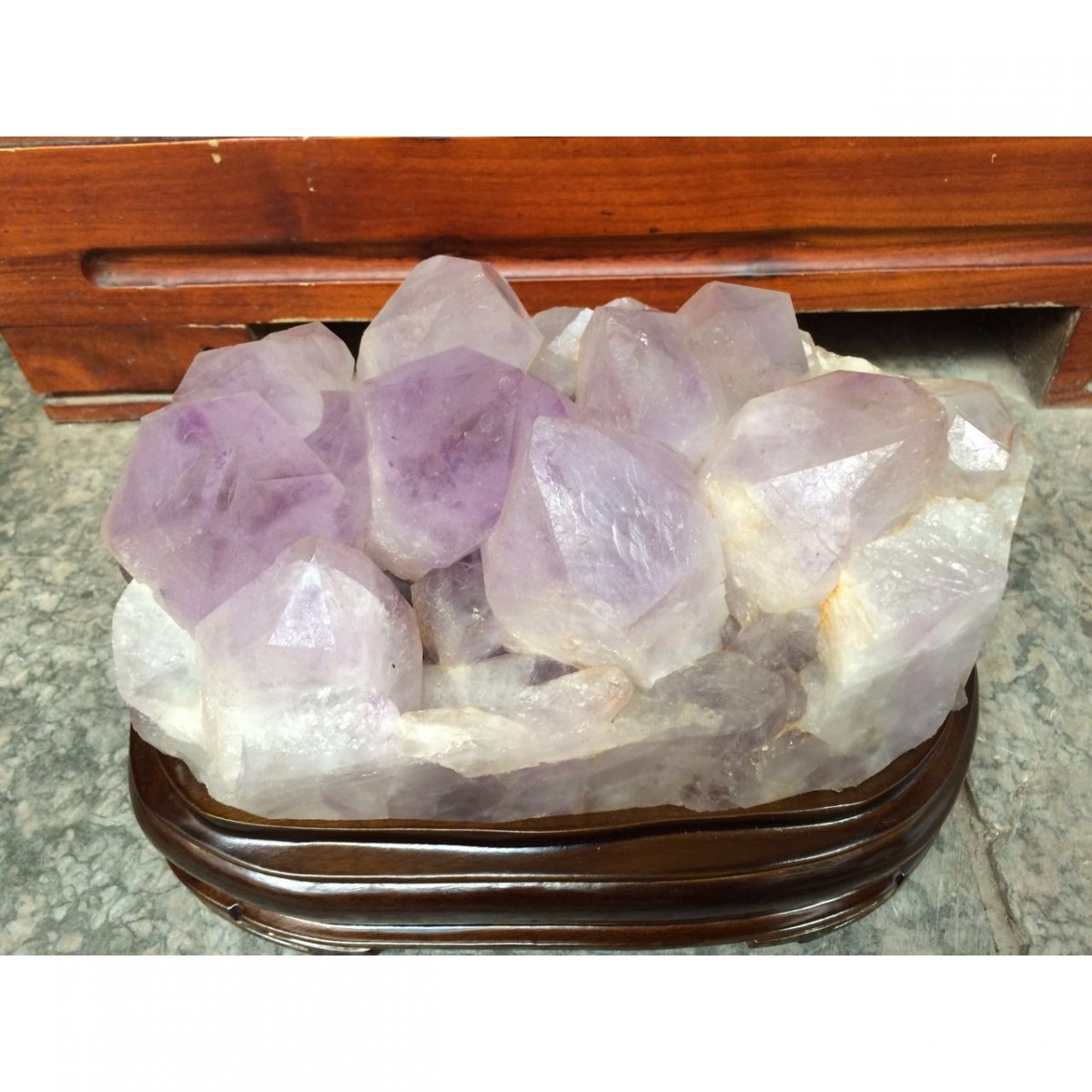 天然紫水晶簇