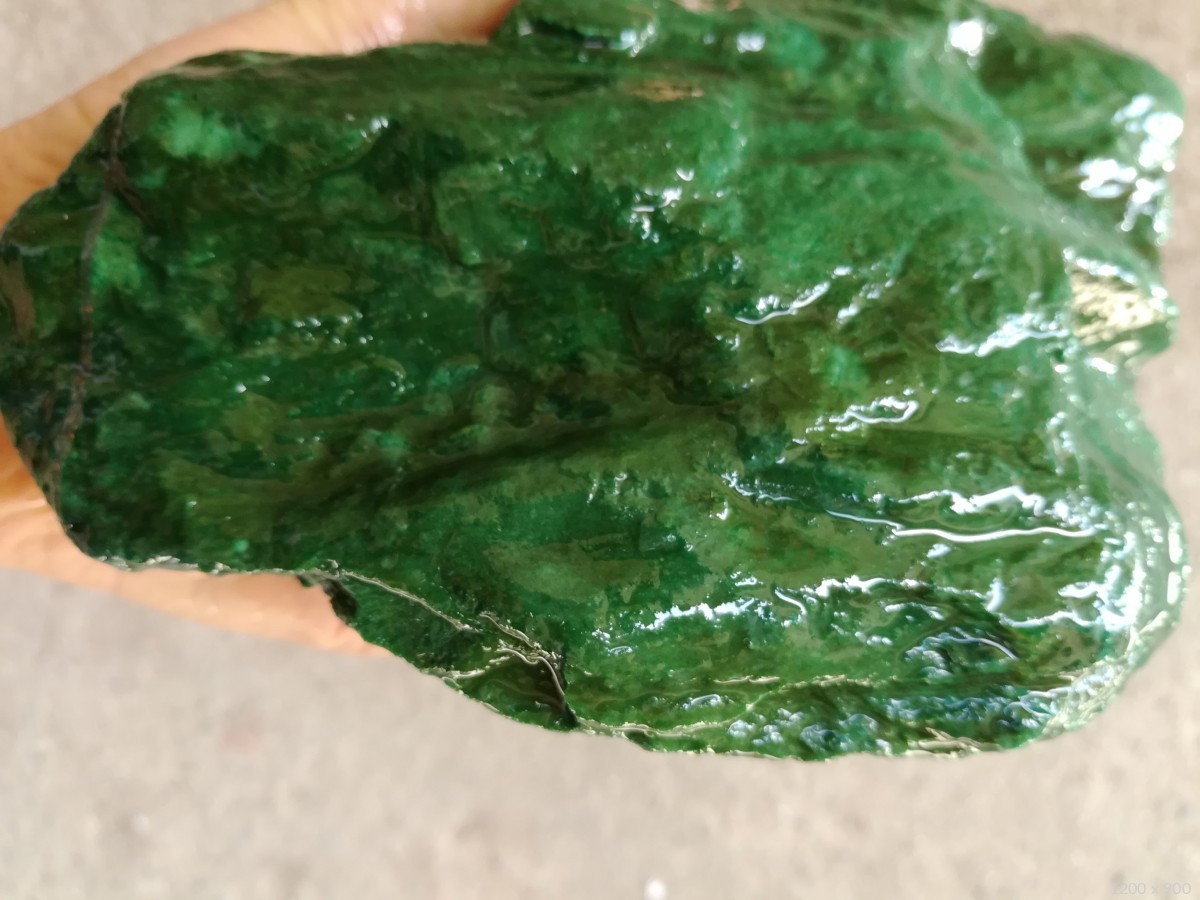 孔雀绿原石一口价