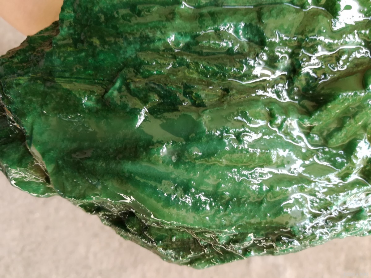 孔雀绿原石一口价