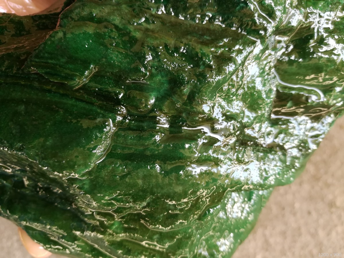 孔雀绿原石一口价