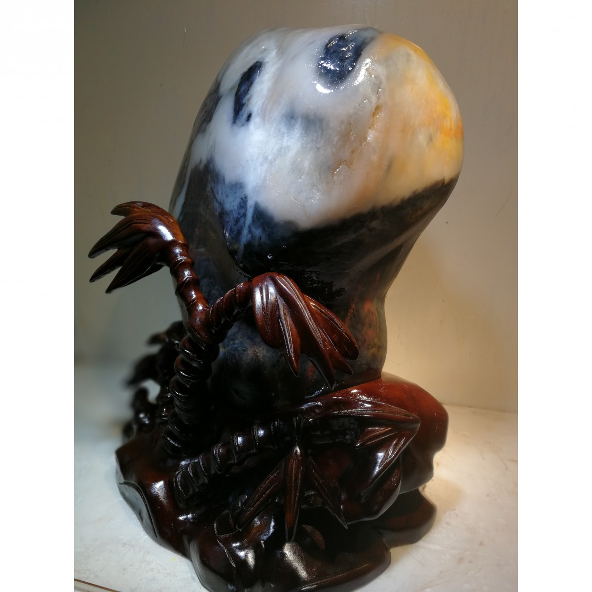 《熊猫觅食 国宝》全天然奇石