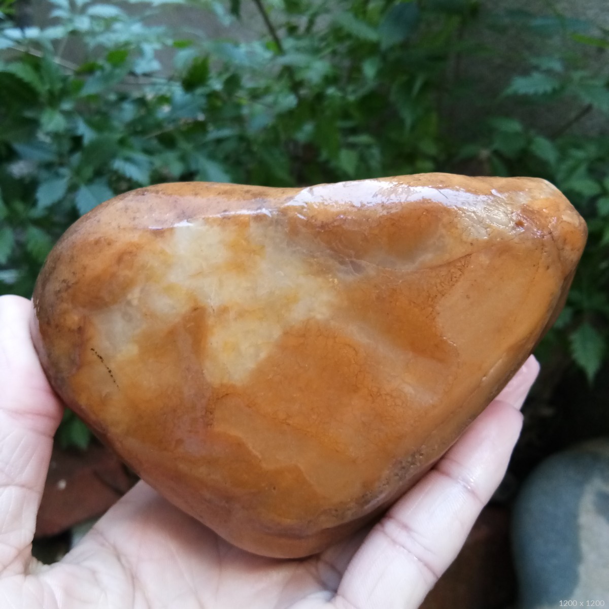 黄腊石水冲原石料石