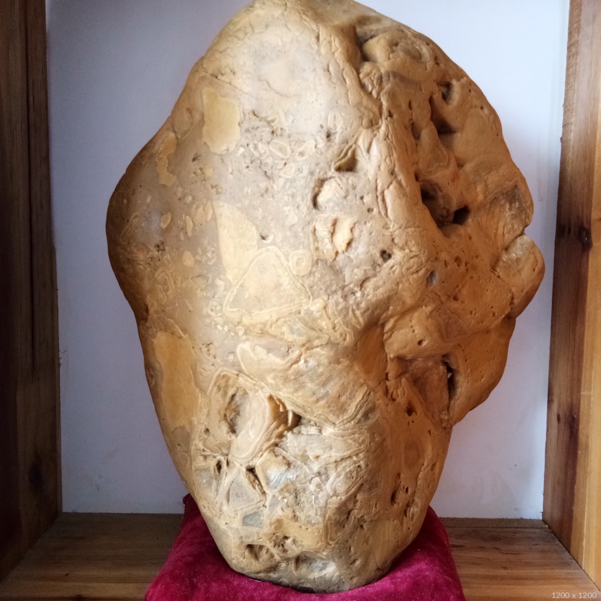 黄腊石金钱奇石财源滚滚