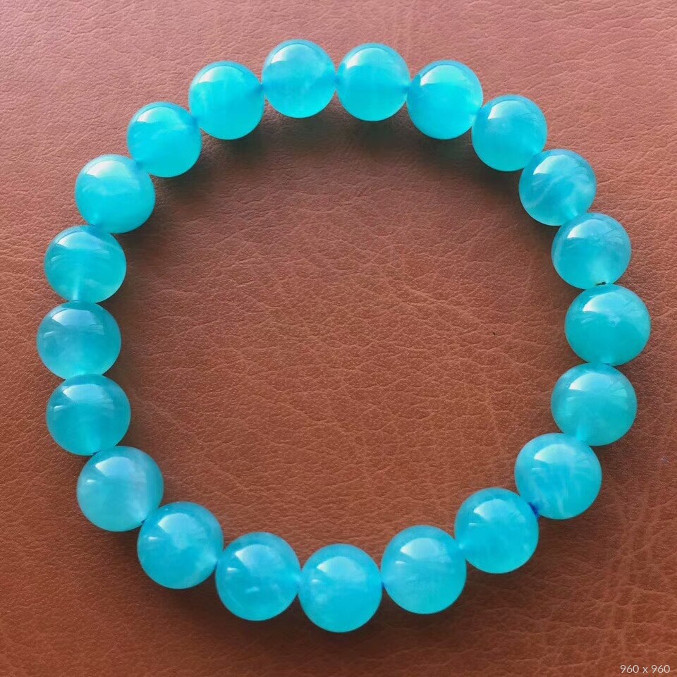 天然冰种天河石手链