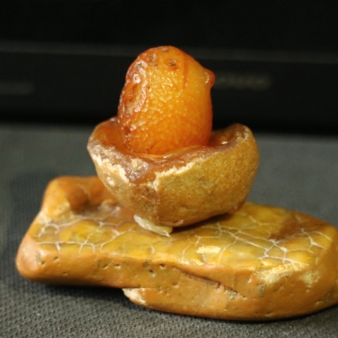 象形小鸡玛瑙原石天然小鸟奇石摆件嫩江水冲籽料阿拉善戈壁