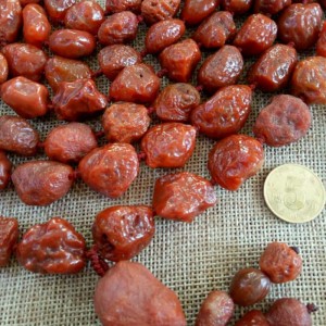 阿拉善玛瑙红筋脉108颗 - 石馆 - 国石网