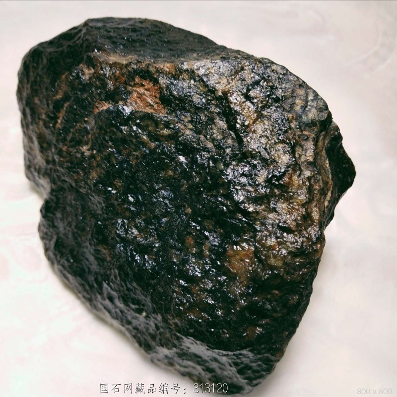 墨绿戈壁玉摆件