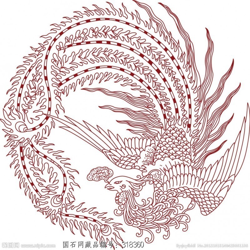 石馆 天画石馆  凤凰藏品名称:凤凰 石种:长江奇石艺术创意画 产地