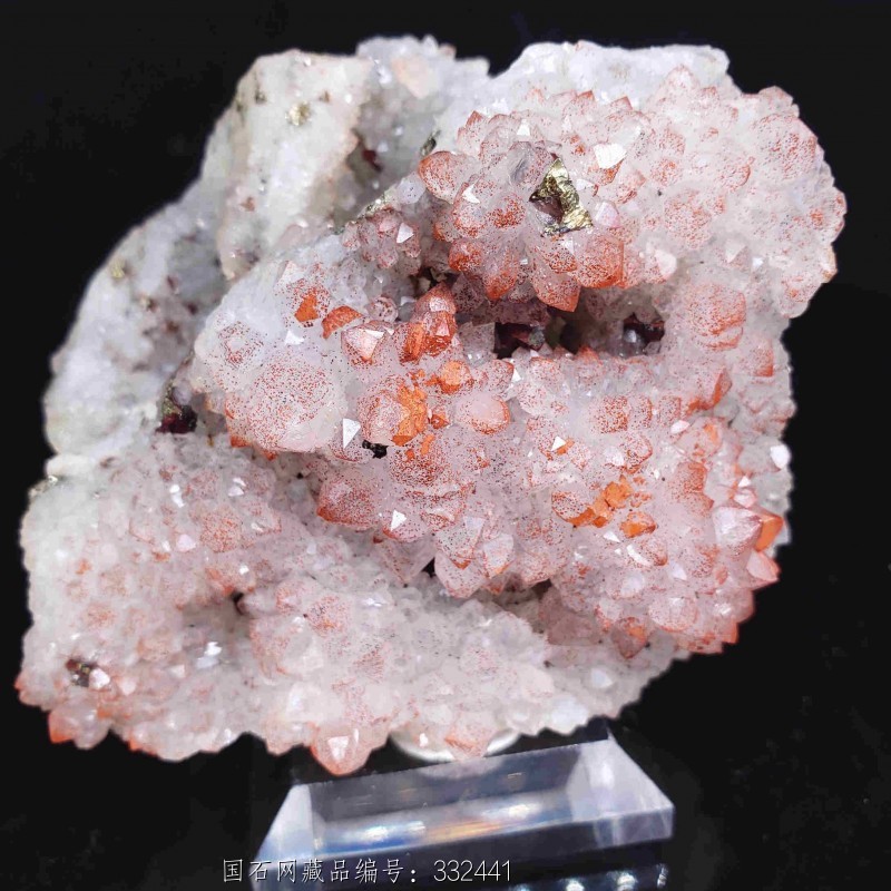 10天然水晶洞红水晶晶簇原石共生多种矿物矿晶矿标矿物晶体标本