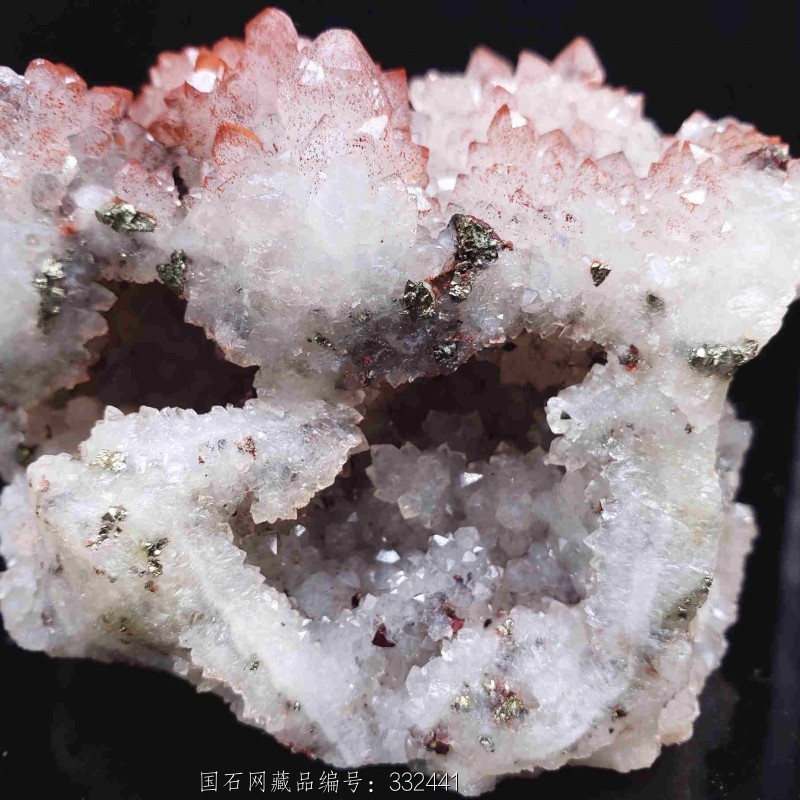 10天然水晶洞红水晶晶簇原石共生多种矿物矿晶矿标矿物晶体标本