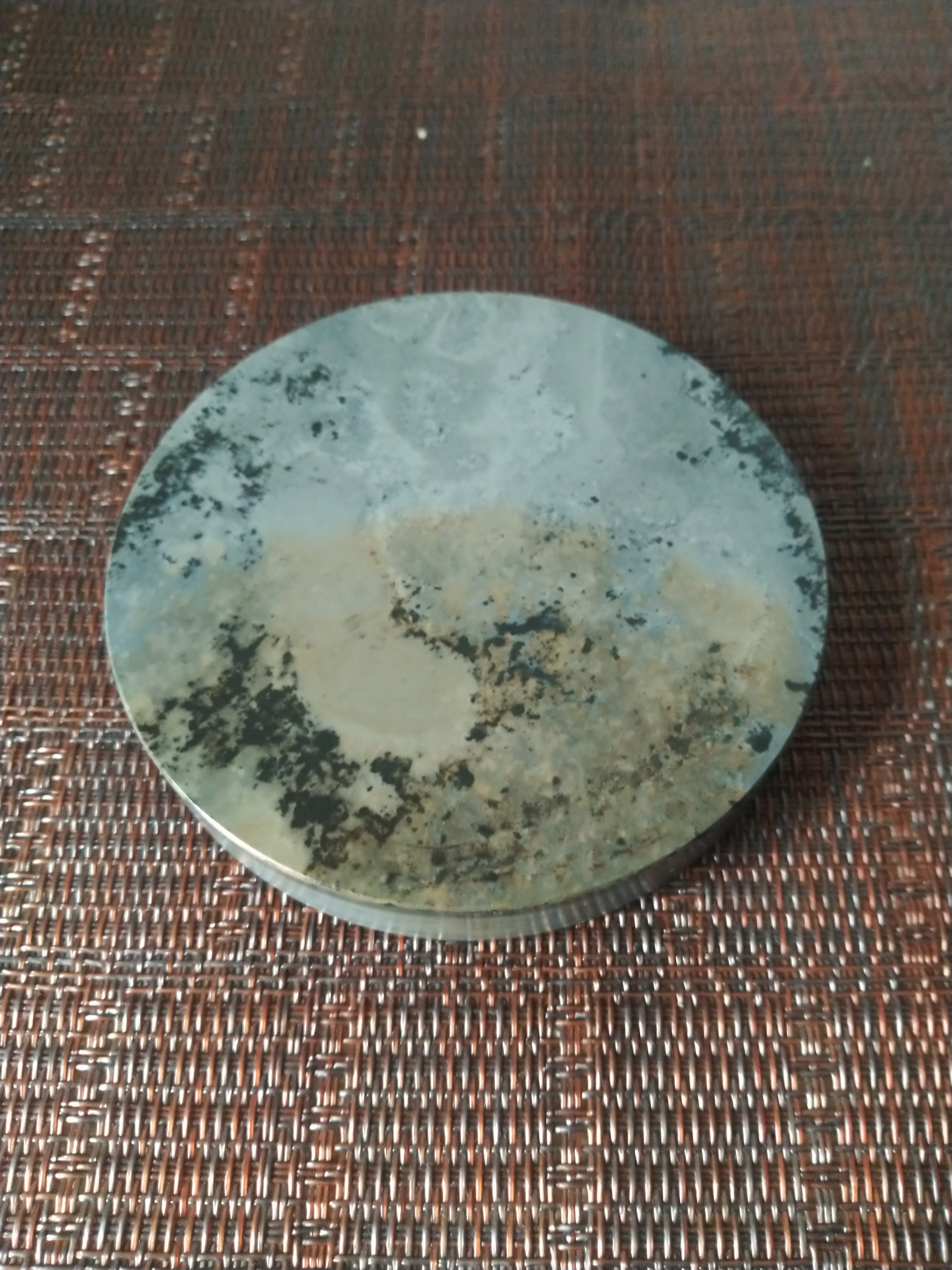 松花石天然水草花画面石a006