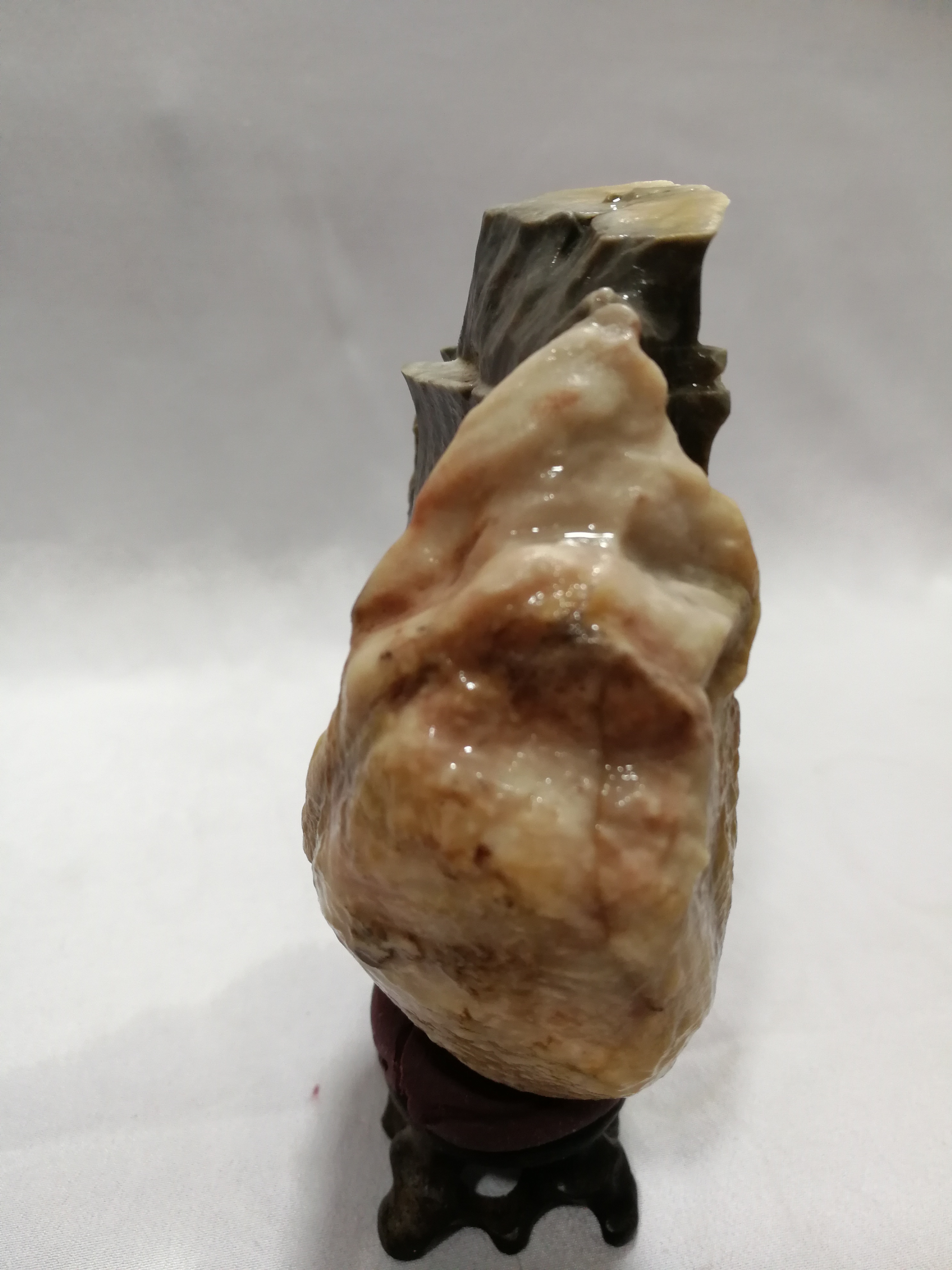 戈壁风砺石风凌石小景石鱼缸石