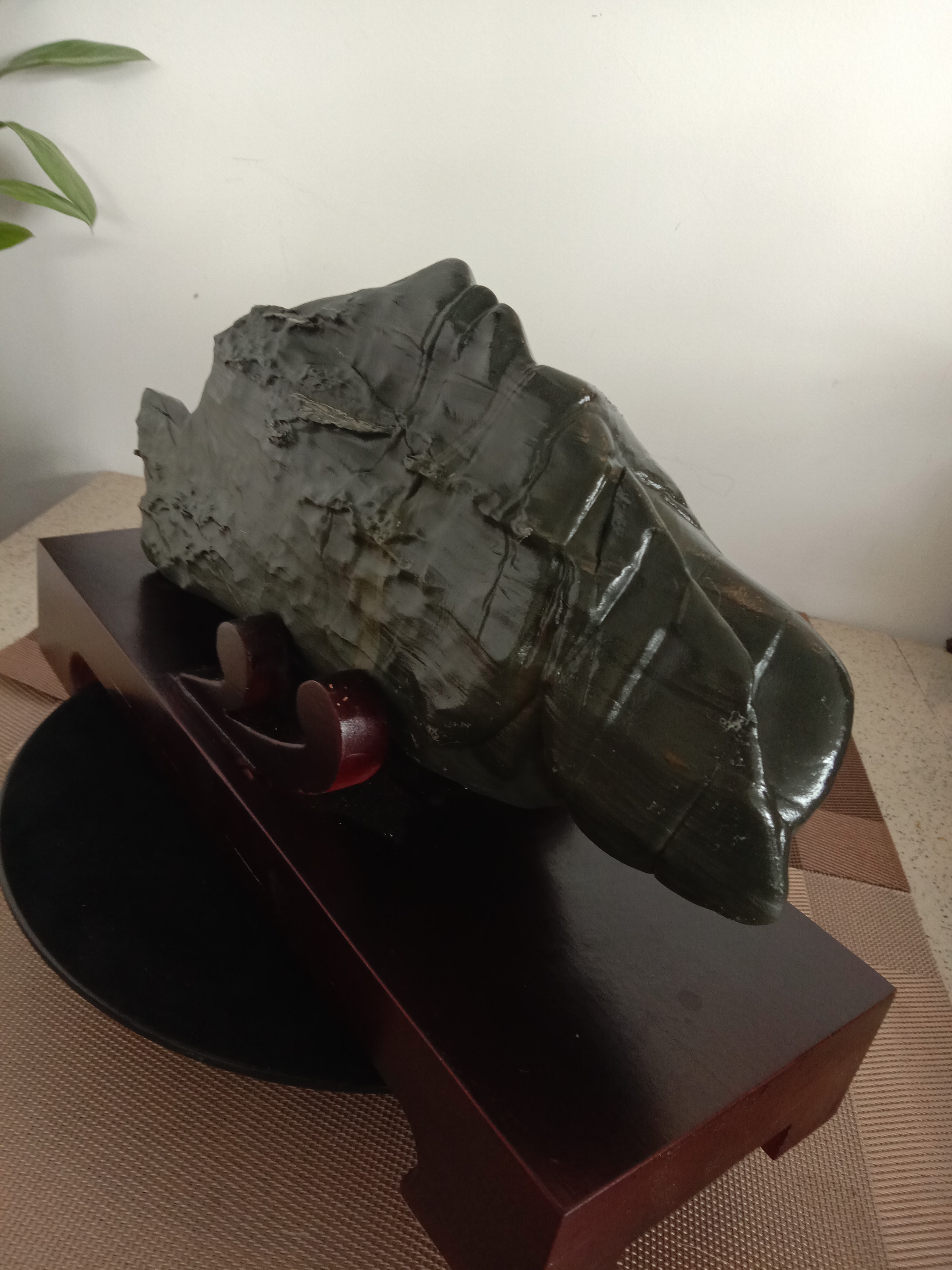 松花石国宝松花石稀有品种泼墨石s061包邮象形石