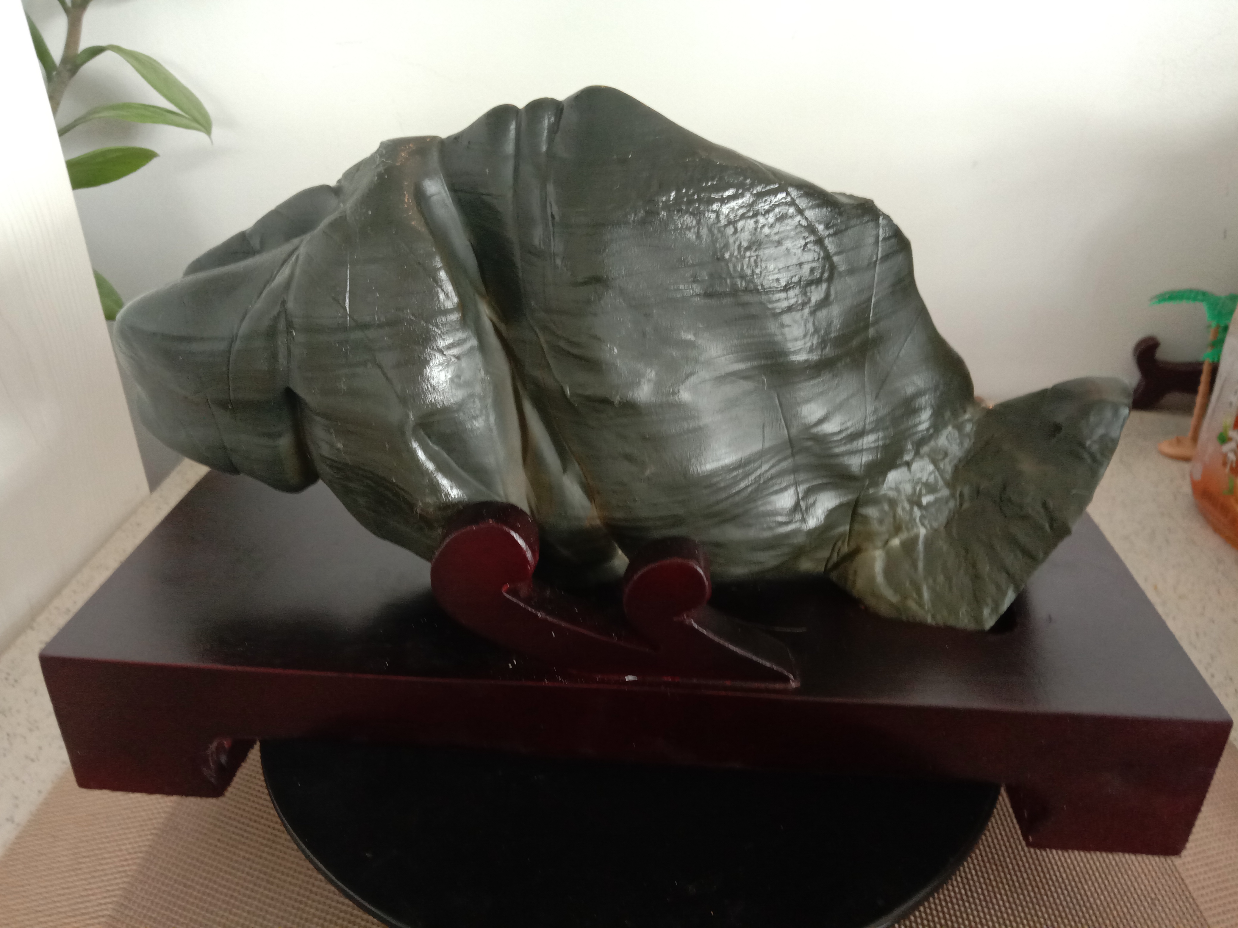 松花石国宝松花石稀有品种泼墨石s061包邮象形石