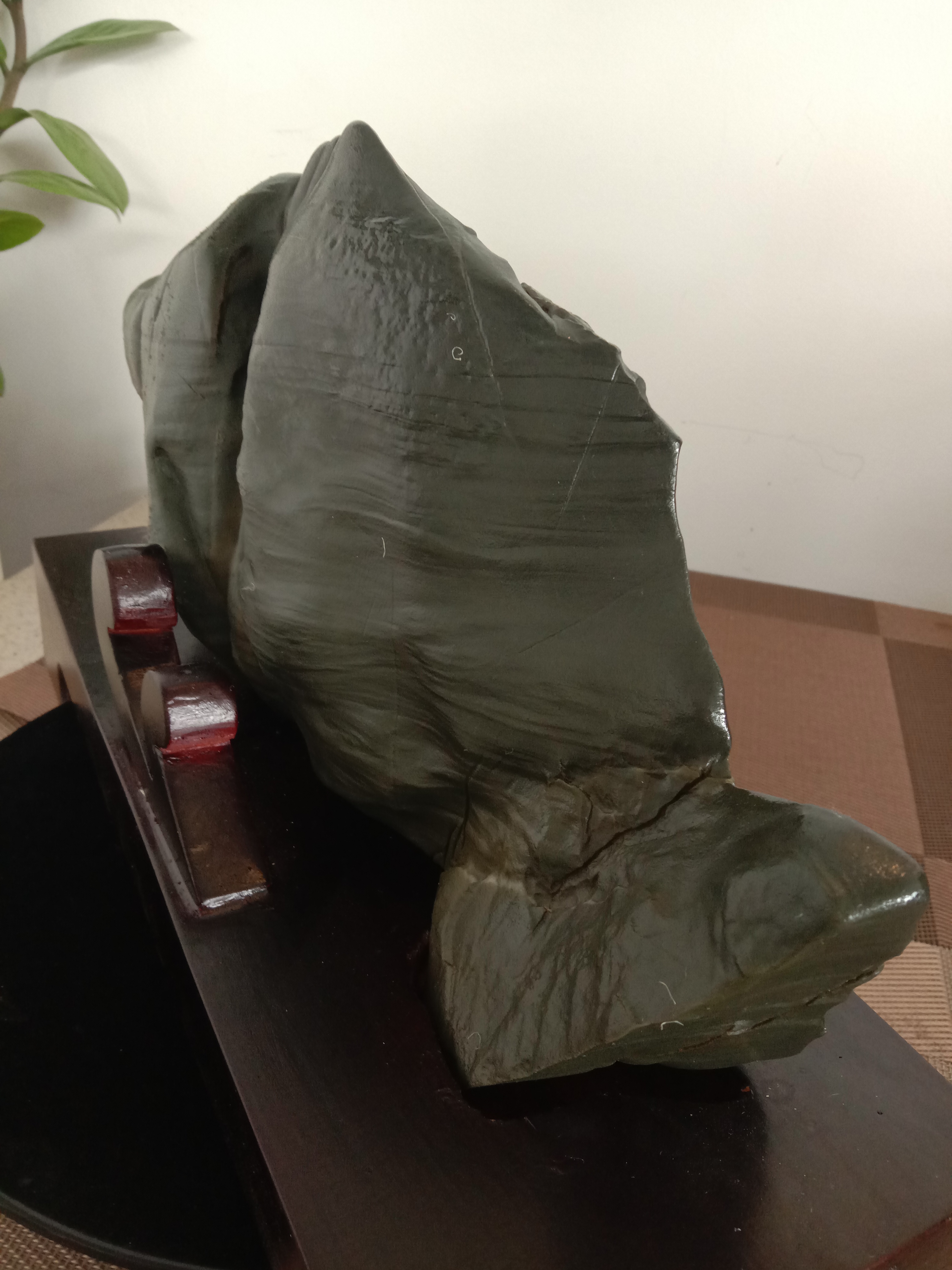 松花石国宝松花石稀有品种泼墨石s061包邮象形石