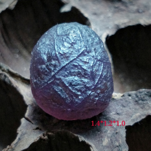 阿拉善戈壁玛瑙地表紫罗兰珠子
