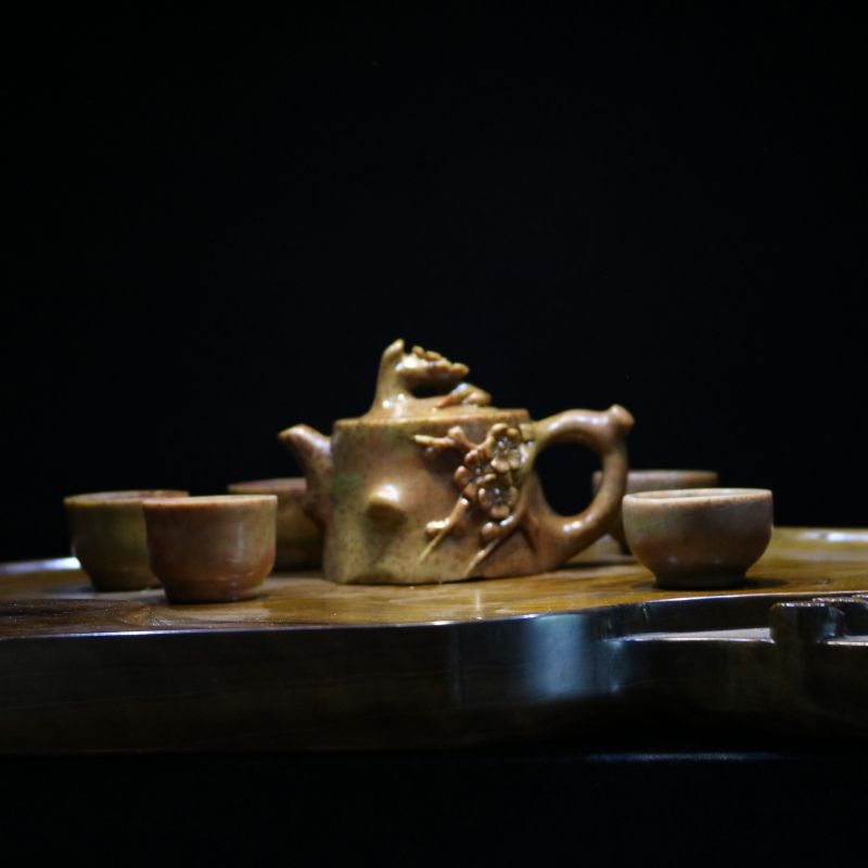 梨皮石茶壶
